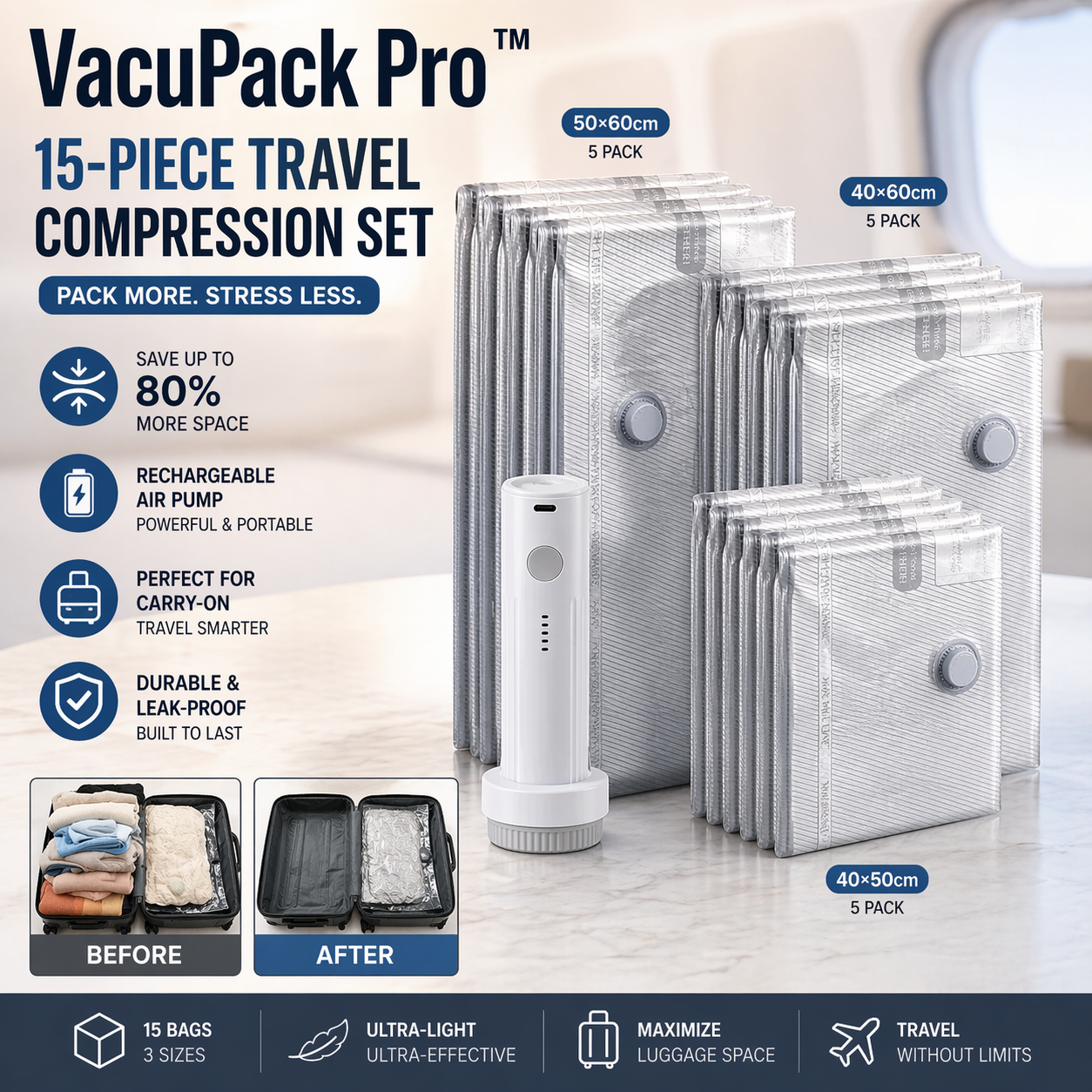 VacuPack Pro™ Carry-On Compression Kit